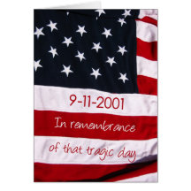 patriot day flag 9-11 card