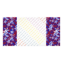 Patriot Stars custom Photo Greeting Card
