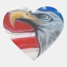 Patriote d'Eagle d'Américain Autocollants