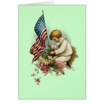 Patriotic 4 greeting card