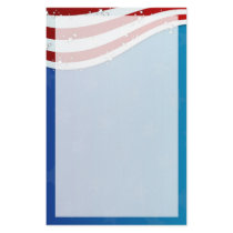 patriotic 4th of july stationary stationery design