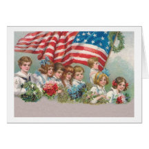 Patriotic 6 greeting card
