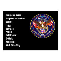 Patriotic American Business View Notes Please Business Card Template