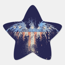 Patriotic American Eagle Flag Sticker