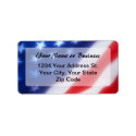 Patriotic American Flag Address Label