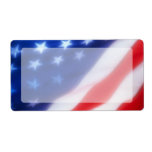 Patriotic American Flag Blank labels