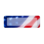 Patriotic American Flag Blank labels