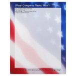 Patriotic American Flag Letterhead letterhead