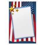 Patriotic American Flag Stationery