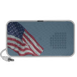 Patriotic American Flag Waving in the Wind Speakers