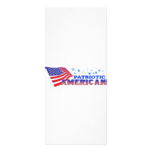 Patriotic American Personalized Rack Card