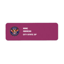 Patriotic American View Notes Please Return Address Label