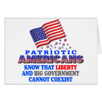 Patriotic Americans Big Government Card