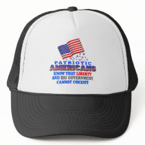 Patriotic Americans Big Government Mesh Hats