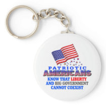 Patriotic Americans Big Government Key Chains
