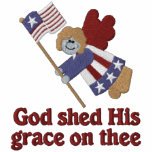 Patriotic Angel embroidered shirts