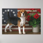 Patriotic Beagle posters