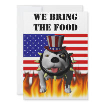 Patriotic BoBo 3 Custom Invitation