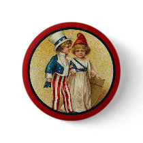 Patriotic_Boy and Girl_Button