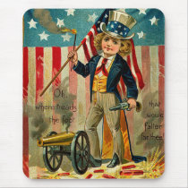 Patriotic Boy Mousepad