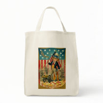 Patriotic Boy Organic Grocery Tote Tote Bag