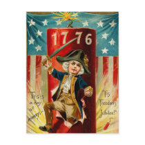 Patriotic Boy Postcard
