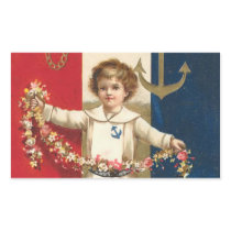 Patriotic Boy Rectangle Sticker