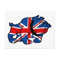 Patriotic British Bulldog Britsh flag