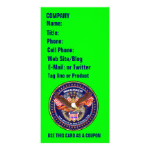 Patriotic Business Photo Card View Notes Please