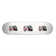 Patriotic Catahoula Leopard Dog Skate Boards