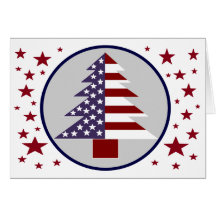 PATRIOTIC  CHRISTMAS Card