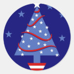 Patriotic Christmas Tree Stickers