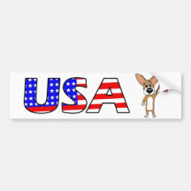 Patriotic Corgi Bumper Sticker