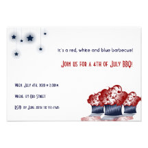 Patriotic Cupcake Personalized Announcement