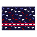 Patriotic Donkeys Gift Tag Business Card