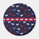 Patriotic Donkeys Magnet