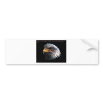 Patriotic Eagle with flag background Bumper Sticker