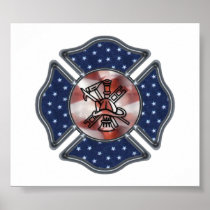 Patriotic Firefighter