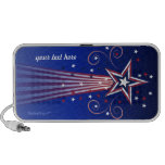 Patriotic fireworks Doodle speaker (your text here