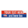 Patriotic Flag Bumpersticker Template2 Bumper Sticker