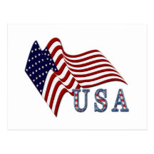 Patriotic Flag Postcard