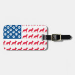 Patriotic German Shepherds Travel Bag Tags