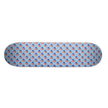 Patriotic hearts skate board deck