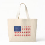 Patriotic Horses American Flag Bag
