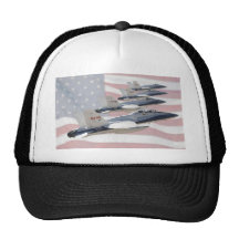 Patriotic Jets Mesh Hats