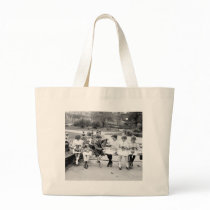 Patriotic Knitting Bee, early 1900s Tote Bag
