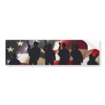 Patriotic Military Soldier Silhouettes bumper stickers