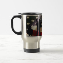 Patriotic Military Soldier Silhouettes Coffee Mug