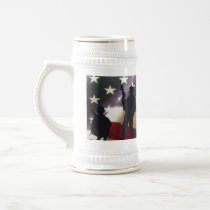 Patriotic Military Soldier Silhouettes Stein Mug