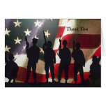 Patriotic Military Soldier Thank You Personalized Cards